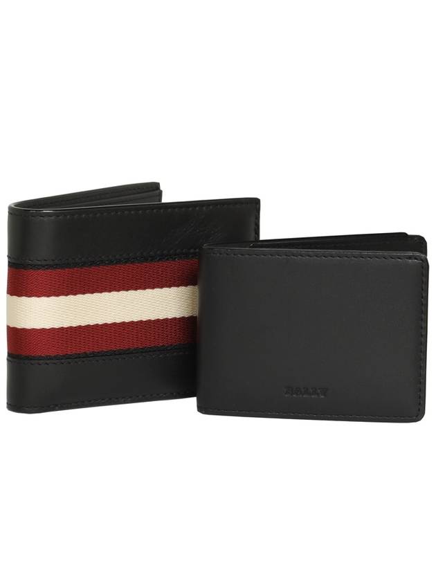 Bydan Logo Leather Bifold Wallet Black - BALLY - BALAAN 9