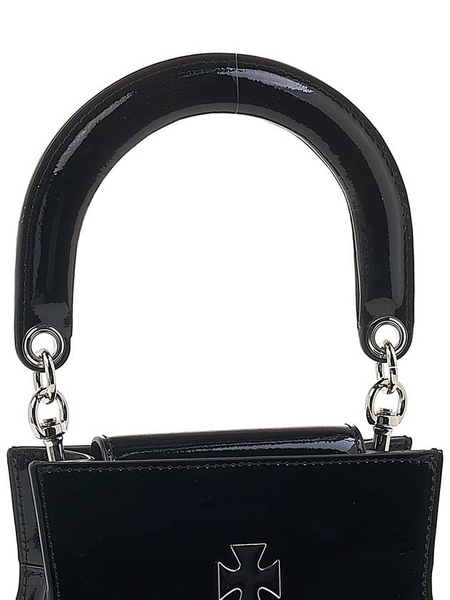 Logo Patent Leather Tote Bag Black - VIVIENNE WESTWOOD - BALAAN 9