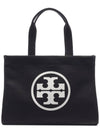 Ella Canvas Large Tote Bag Black - TORY BURCH - BALAAN 3