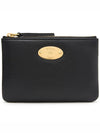 Plaque Zipper Small Coin Wallet Black - MULBERRY - BALAAN 2