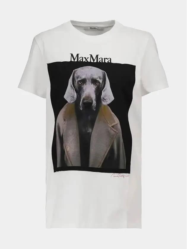 Dog Star Short Sleeve T-Shirt White - MAX MARA - BALAAN 2