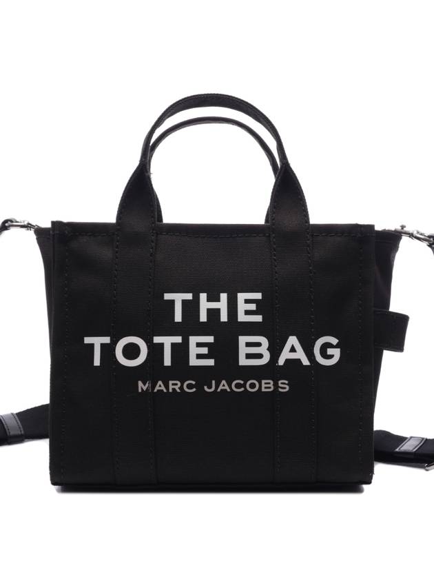 Logo Canvas Small Tote Bag Black - MARC JACOBS - BALAAN 2