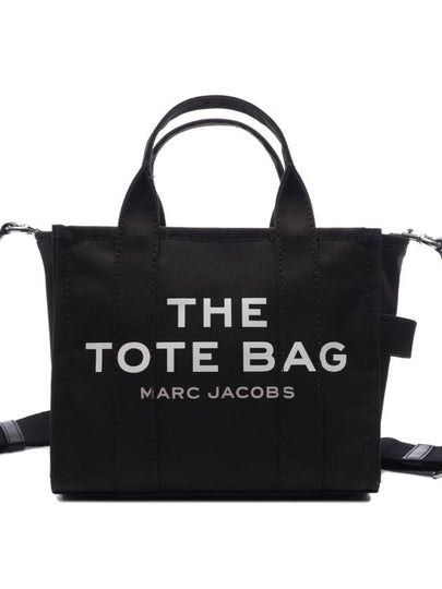 Logo Small Canvas Tote Bag Black - MARC JACOBS - BALAAN 2