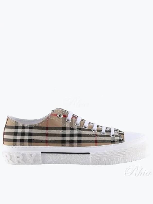 Vintage Check Cotton Sneakers Archive Beige - BURBERRY - BALAAN 2