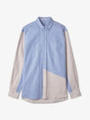 Patchwork Classic Fit Long Sleeve Shirt Light Blue - JW ANDERSON - BALAAN 2