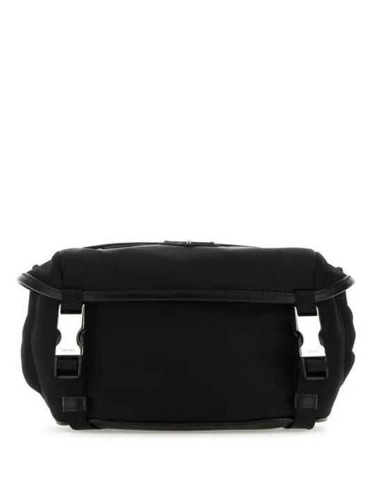 Re-Nylon Saffiano Shoulder Bag Black - PRADA - BALAAN 1