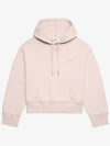 Embroidered Logo Hoodie Top Pink - AMI - BALAAN 2