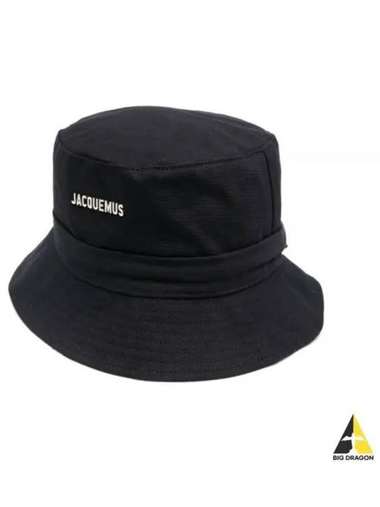 Le Bob Gadjo Bucket Hat Black - JACQUEMUS - BALAAN 2