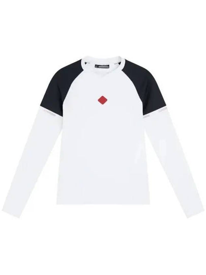 Sienna Slim Fit Long Sleeve T-Shirt White - J.LINDEBERG - BALAAN 2