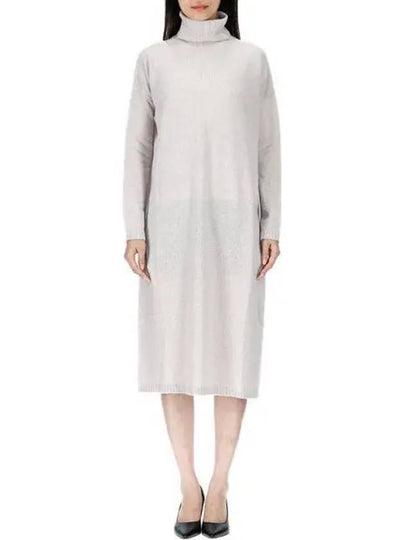 Derrik Turtleneck Knit Midi Dress Ivory - MAX MARA - BALAAN 2