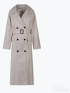 Atrench Water Repellent Trench Coat Ecru - MAX MARA - BALAAN 2