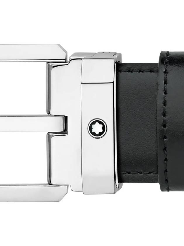 Men's Classic Reversible Cutting Leather Belt Black Brown - MONTBLANC - BALAAN.