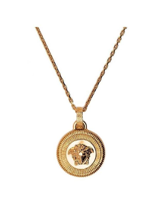 Medusa Pendant Necklace Gold - VERSACE - BALAAN.