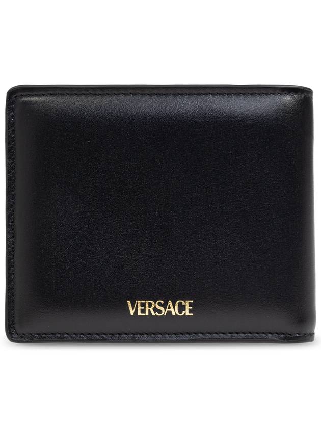 Versace Leather Wallet, Men's, Black - VERSACE - BALAAN 3