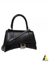 Hourglass Shiny Box Calfskin Small Tote Bag Black - BALENCIAGA - BALAAN 2