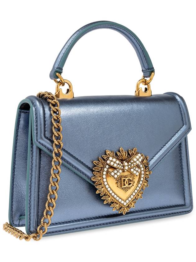 Dolce & Gabbana Shoulder Bag 'Devotion Small', Women's, Blue - DOLCE&GABBANA - BALAAN 4