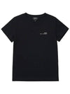 Item Logo Crew Neck Short Sleeve T-Shirt Black - A.P.C. - BALAAN 5