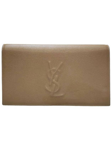 Women s Mouth 361120 Beige Veldejour Clutch Bag - SAINT LAURENT - BALAAN 1