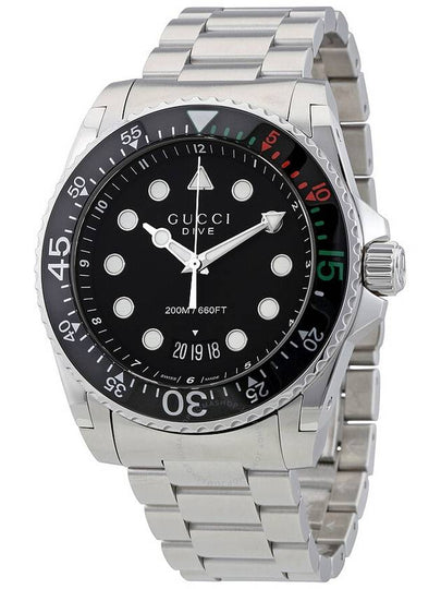 Dive Metal Watch Black Silver - GUCCI - BALAAN 2