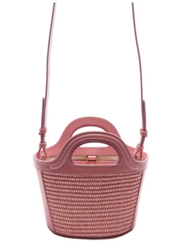 Rattan Micro Tropicalia Cross Bag Light Pink - MARNI - BALAAN 5