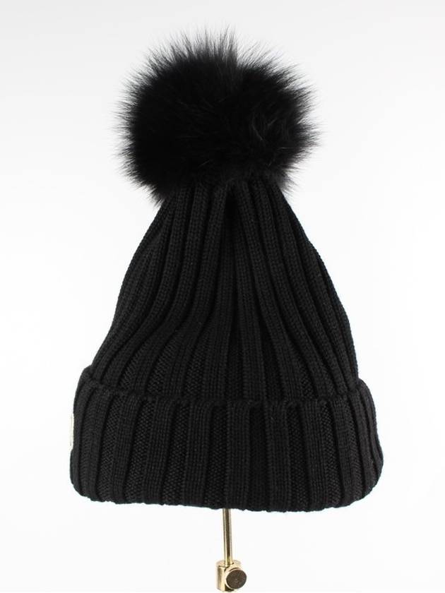 blue fox wool beanie - MONCLER - BALAAN 7