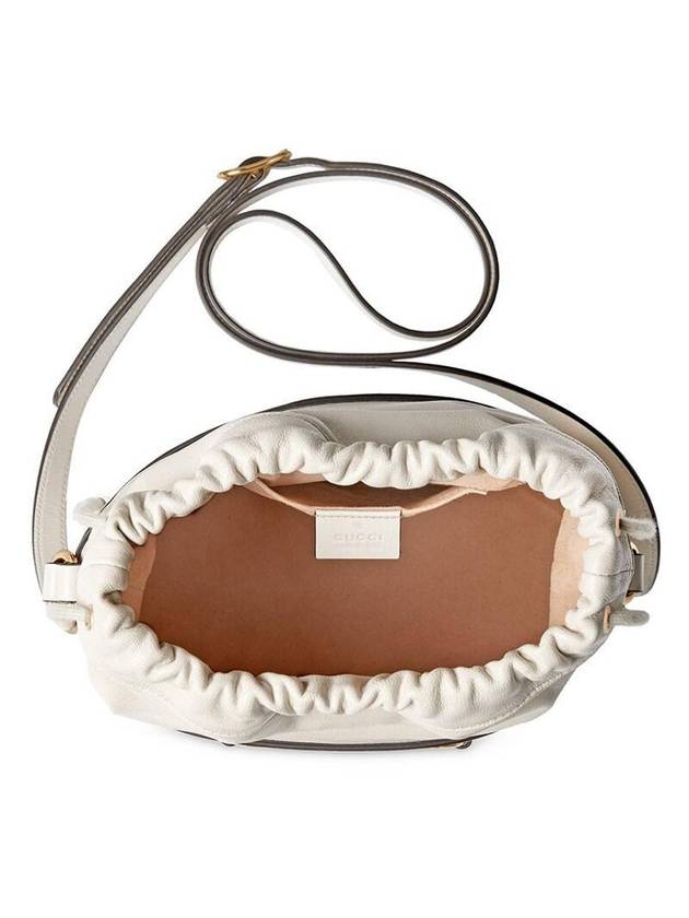 Women's 1955 Horsebit Small Bucket Bag White - GUCCI - BALAAN 4