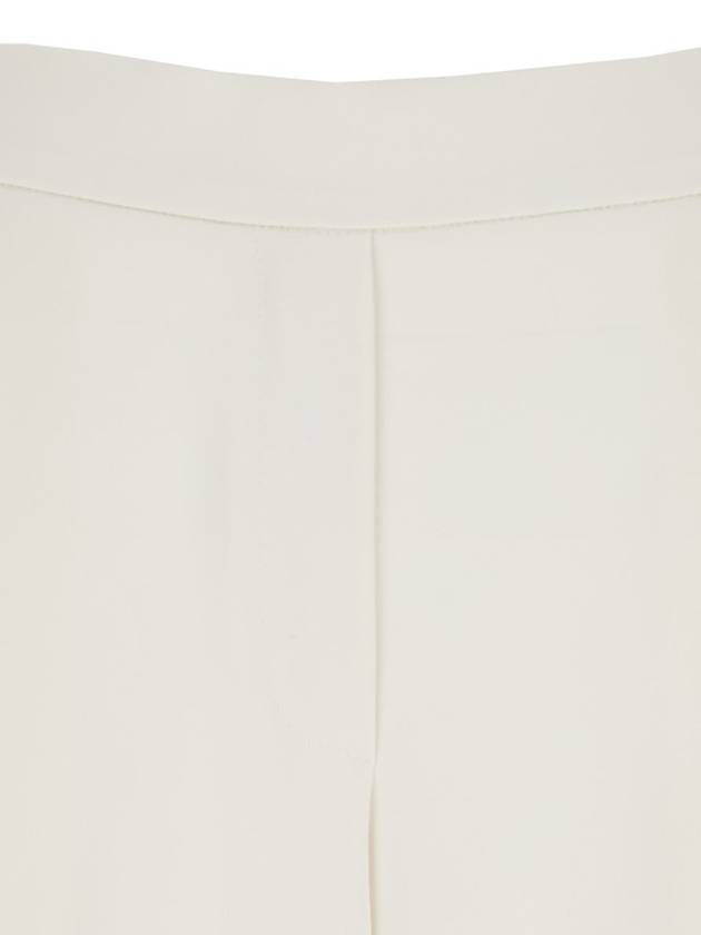 White Pants With Wide Leg And Elastic Rear Waist In Tech Fabric Woman - P.A.R.O.S.H. - BALAAN 2