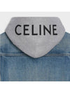 Oversized Trucker Denim Jacket Blue - CELINE - BALAAN 3