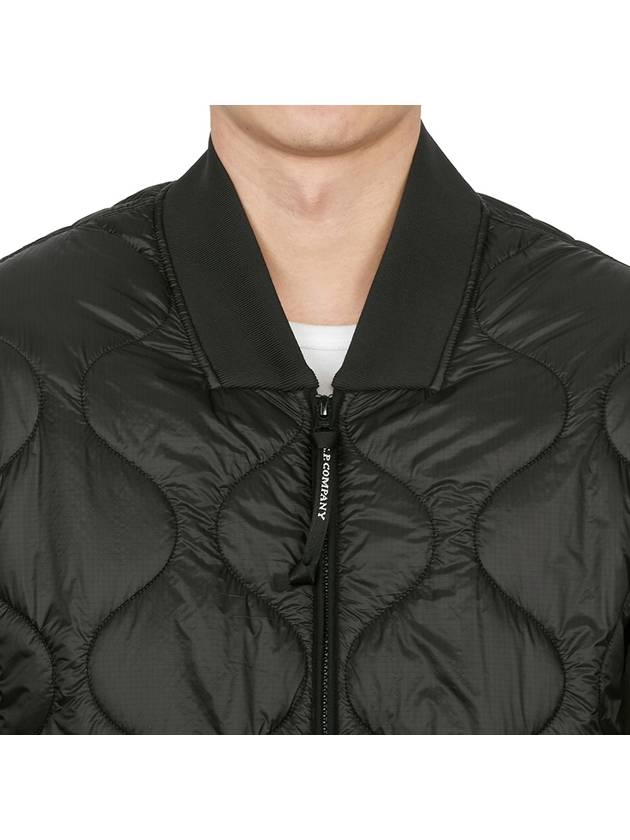 Liner Padded Bomber Jacket Black - CP COMPANY - BALAAN 7