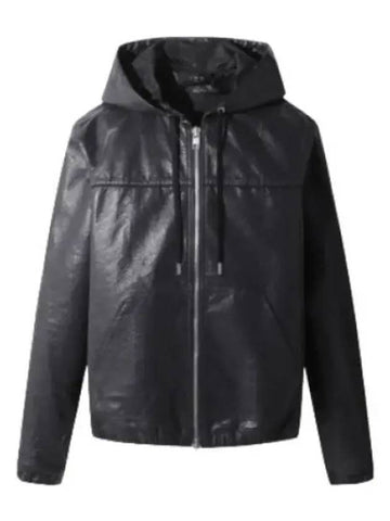 Lambskin leather zip up hoodie jumper hood - IRO - BALAAN 1