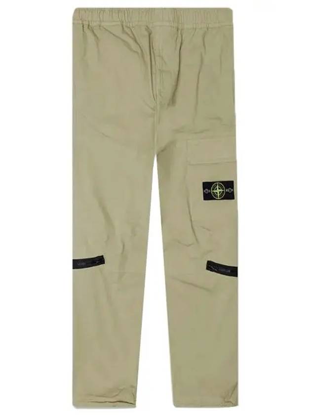 Loose Fit Cargo Straight Pants Beige - STONE ISLAND - BALAAN 2