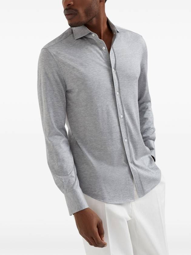 Brunello Cucinelli Shirts Light Grey - BRUNELLO CUCINELLI - BALAAN 2