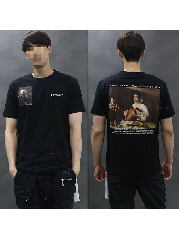 Caravaggio Print Short Sleeve T-Shirt Black - OFF WHITE - BALAAN 2