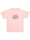 Surfing Foxes Short Sleeve T-shirt Milkshake - MAISON KITSUNE - BALAAN 2