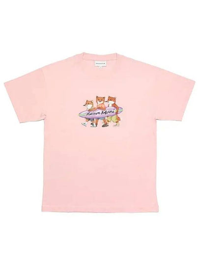 Surfing Foxes Short Sleeve T-shirt Milkshake - MAISON KITSUNE - BALAAN 2