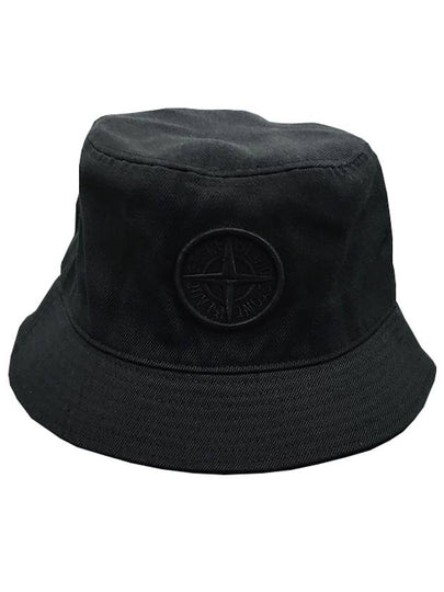 Compass Motif Bucket Hat Black - STONE ISLAND - BALAAN 2