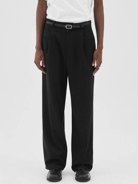 Big pocket wide slacks pants black - MUILL - BALAAN 1