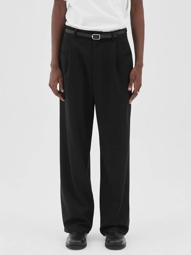 Big Pocket Wide Slacks Black - MUILL - BALAAN 2