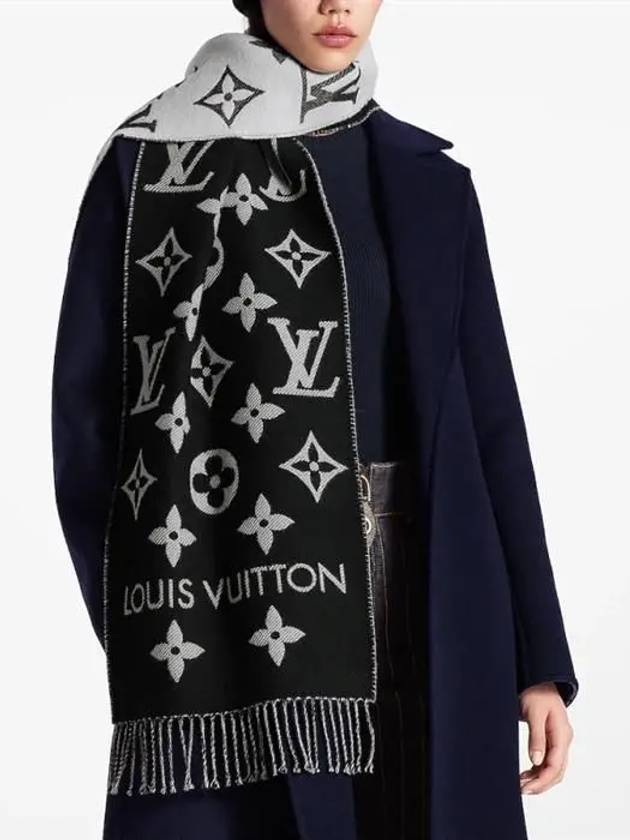 LV Essential Scarf Black - LOUIS VUITTON - BALAAN 7