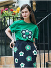 MET Signature Flower T Shirt Green - METAPHER - BALAAN 3