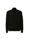 Lambswool GRS Zipped Cardigan Black - CP COMPANY - BALAAN 2