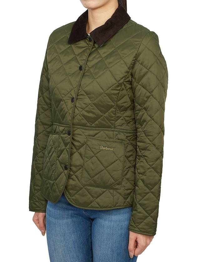 Deveron Quilting Jacket Pale Pink Olive - BARBOUR - BALAAN 6