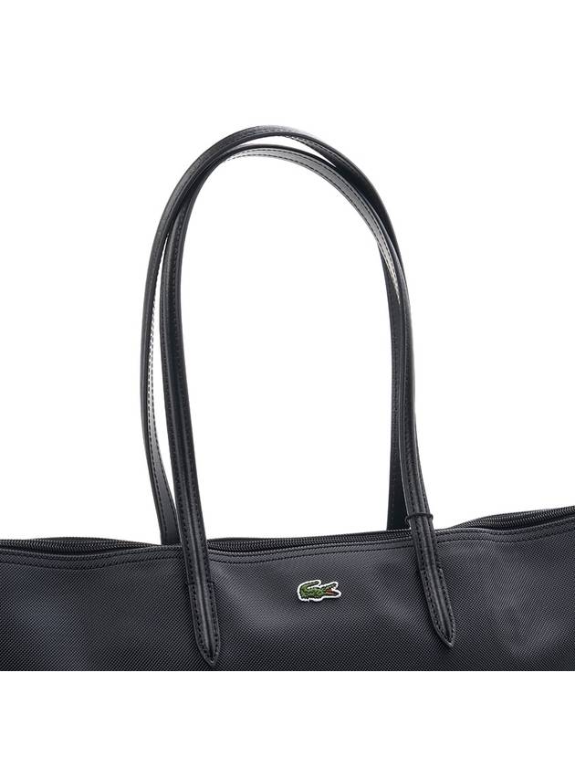 Large Shopper Tote Bag Black - LACOSTE - BALAAN 8