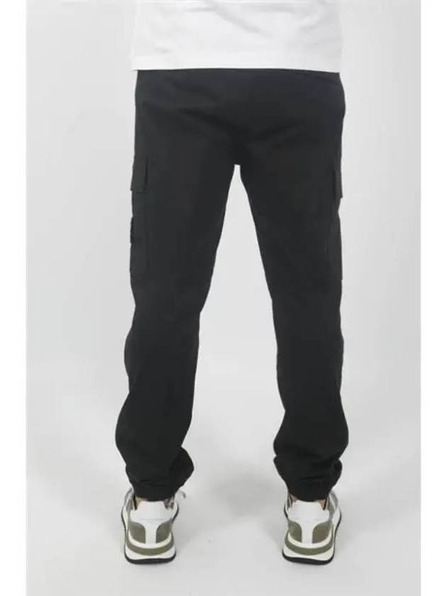 Wappen Patch Cargo Jogger Track Pants Black - STONE ISLAND - BALAAN 6