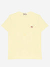 Fox Head Patch Classic Short Sleeve T-Shirt Yellow - MAISON KITSUNE - BALAAN 2