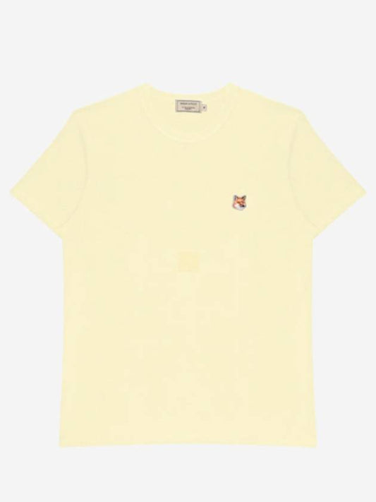 Fox Head Patch Classic Short Sleeve T-Shirt Yellow - MAISON KITSUNE - BALAAN 2