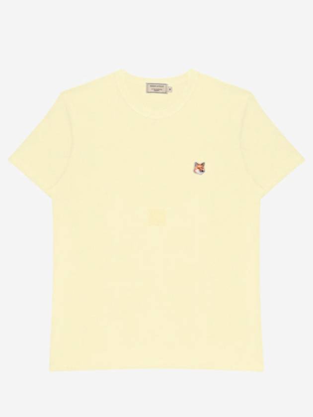 Fox Head Patch Classic Short Sleeve T-Shirt Yellow - MAISON KITSUNE - BALAAN 2