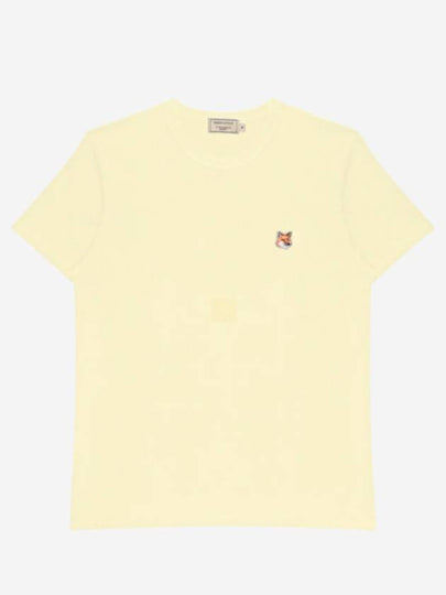 Fox Head Patch Classic Short Sleeve T-Shirt Yellow - MAISON KITSUNE - BALAAN 2