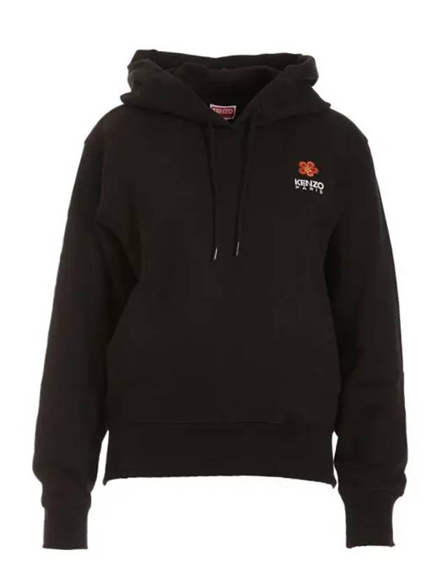 Women's Boke Flower Hoodie Black - KENZO - BALAAN 4