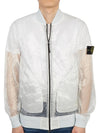 Men's Waffen Piatina Transparent Bomber Jacket Ice - STONE ISLAND - BALAAN 3